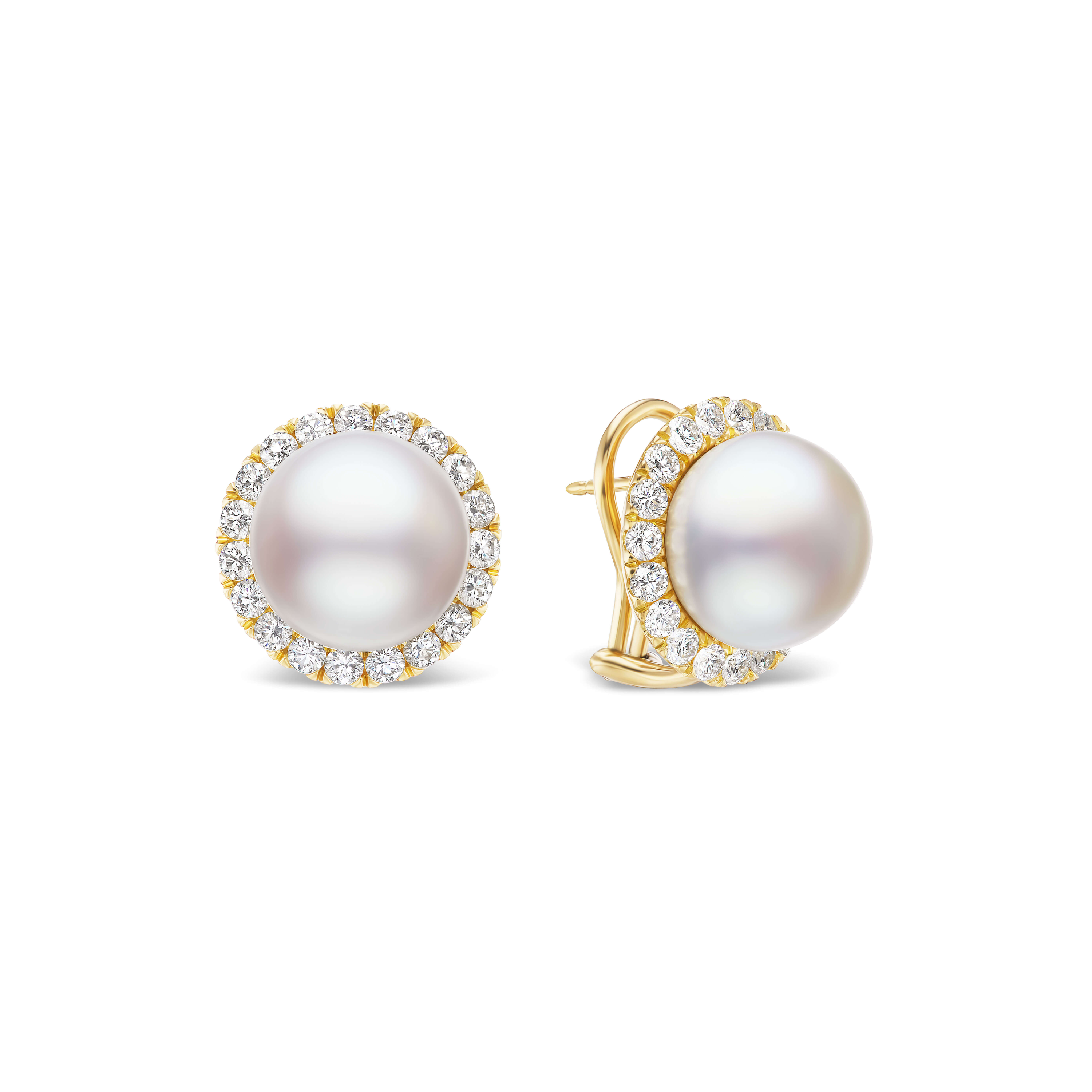 pearl and diamond wedding jewelry earrings