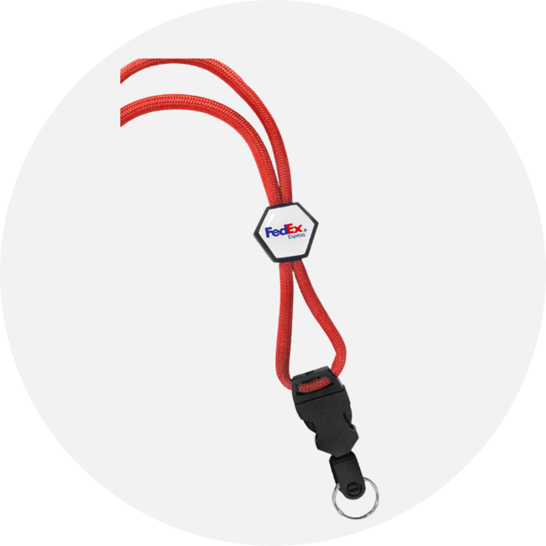 Deluxe Rope Lanyard with Printed Slider