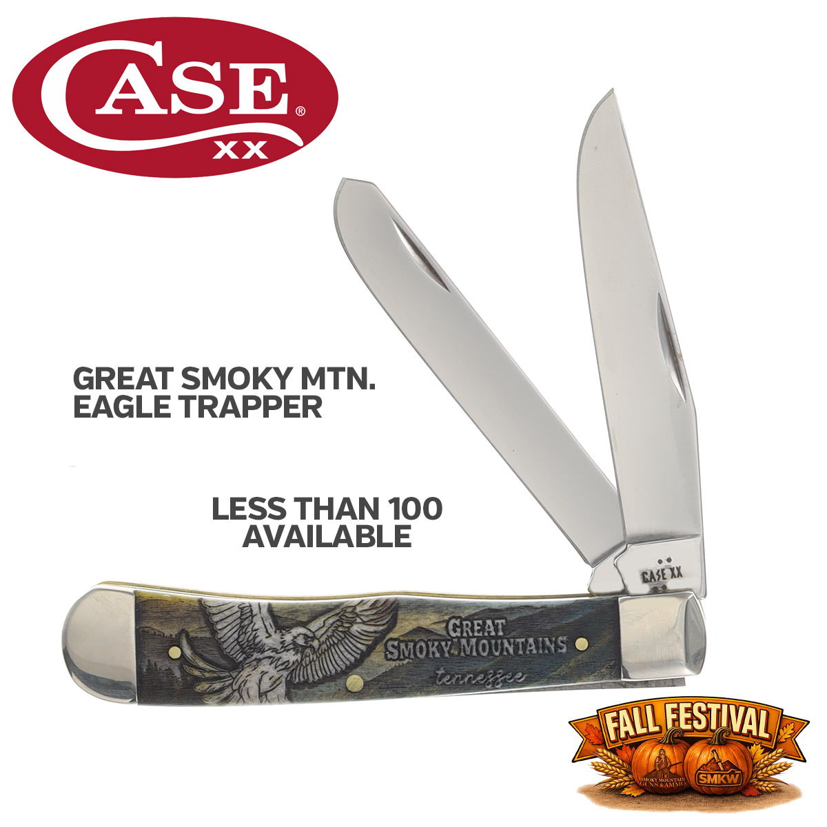 Case Great Smoky Mtn Eagle Trapper Fall Festival Exclusive