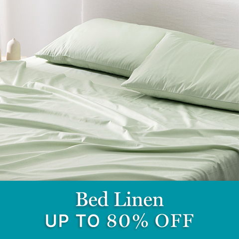 Bed linen, up to 80% off