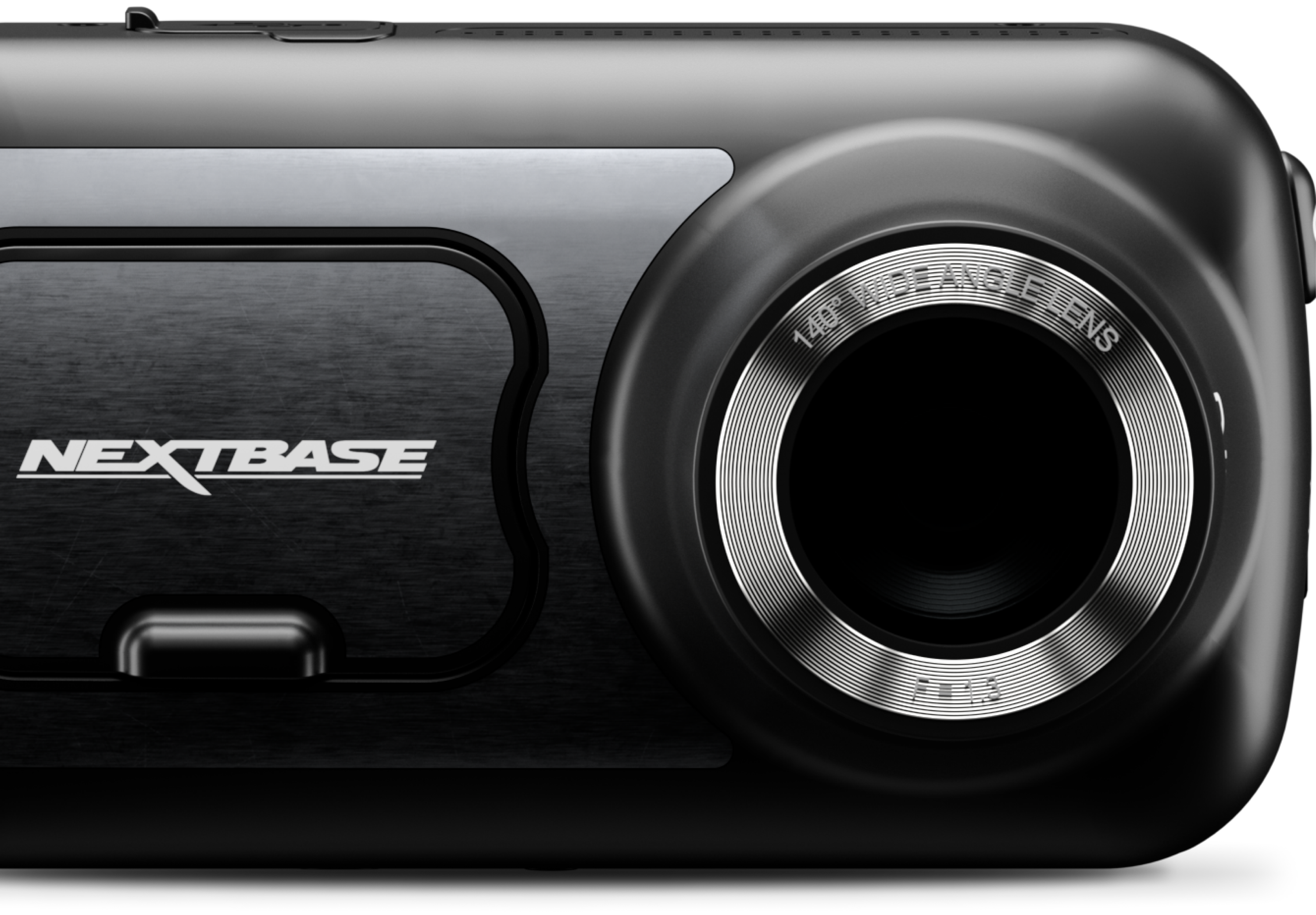 A black camera with the brand name 