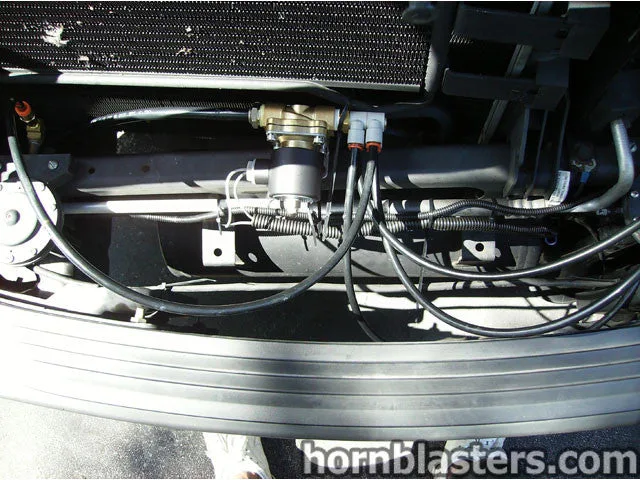 Shocker XL horn and mounting hardware on Jon's Dodge Ram