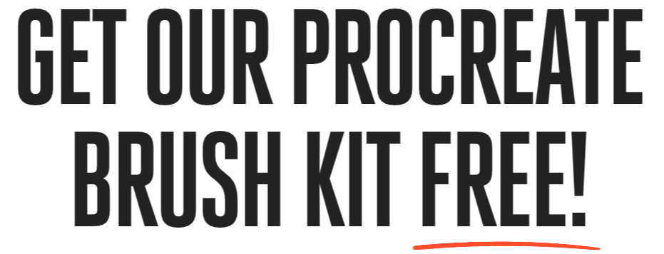 Get Our Procreate Brush Kit Free!