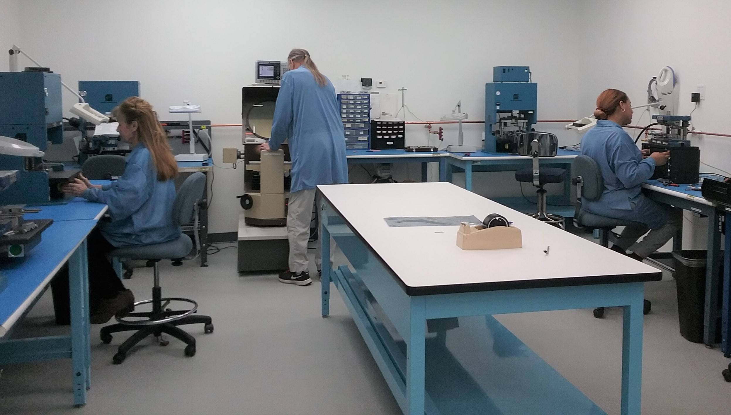 woman in industrial lab working 