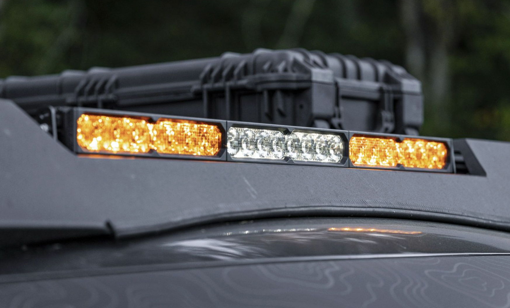 Diode Dynamics SS30 Light Bar installed on off-road vehicle roof rack.