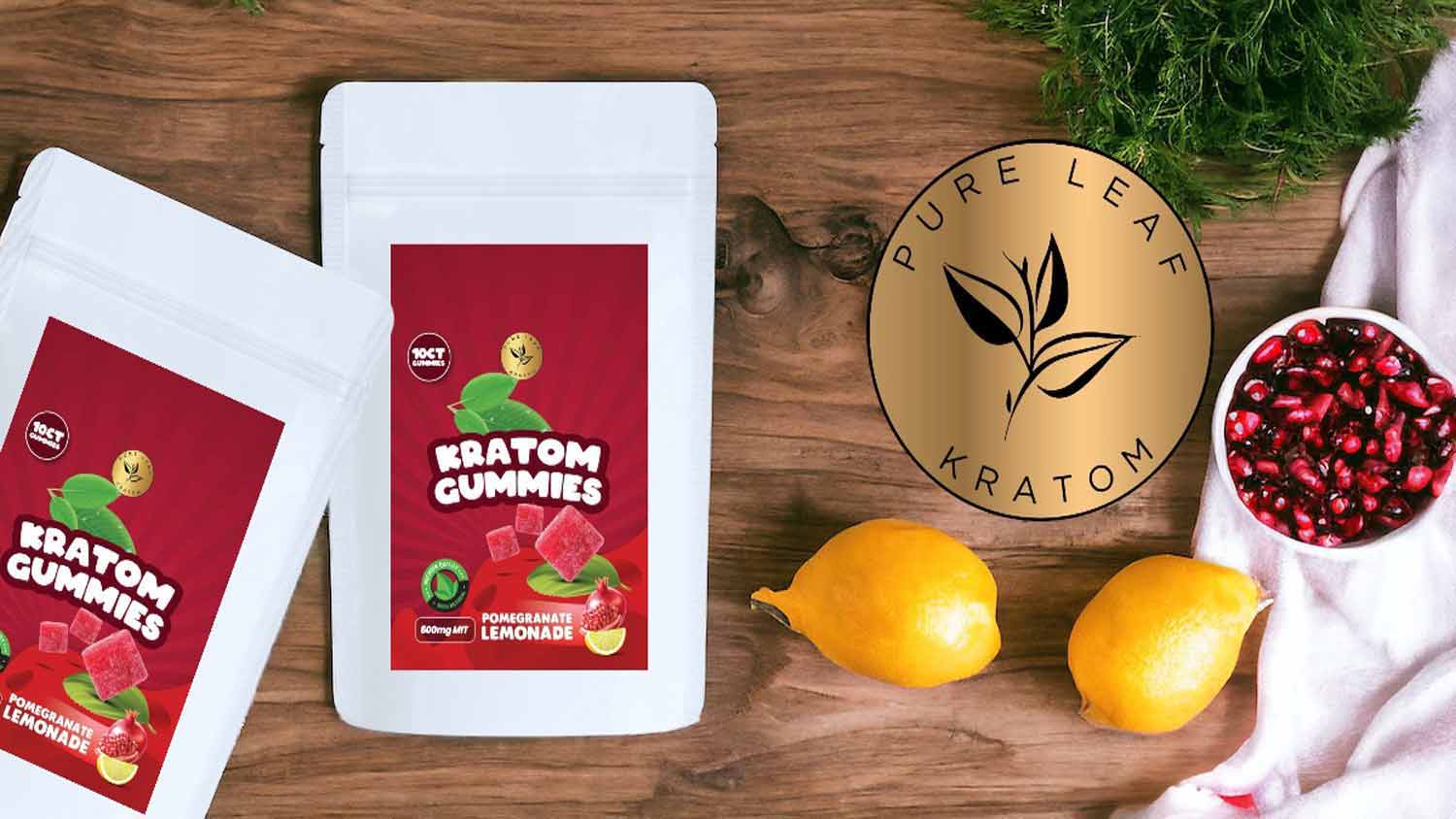 Pure Leaf Kratom Gummies Pomegranate Lemonade