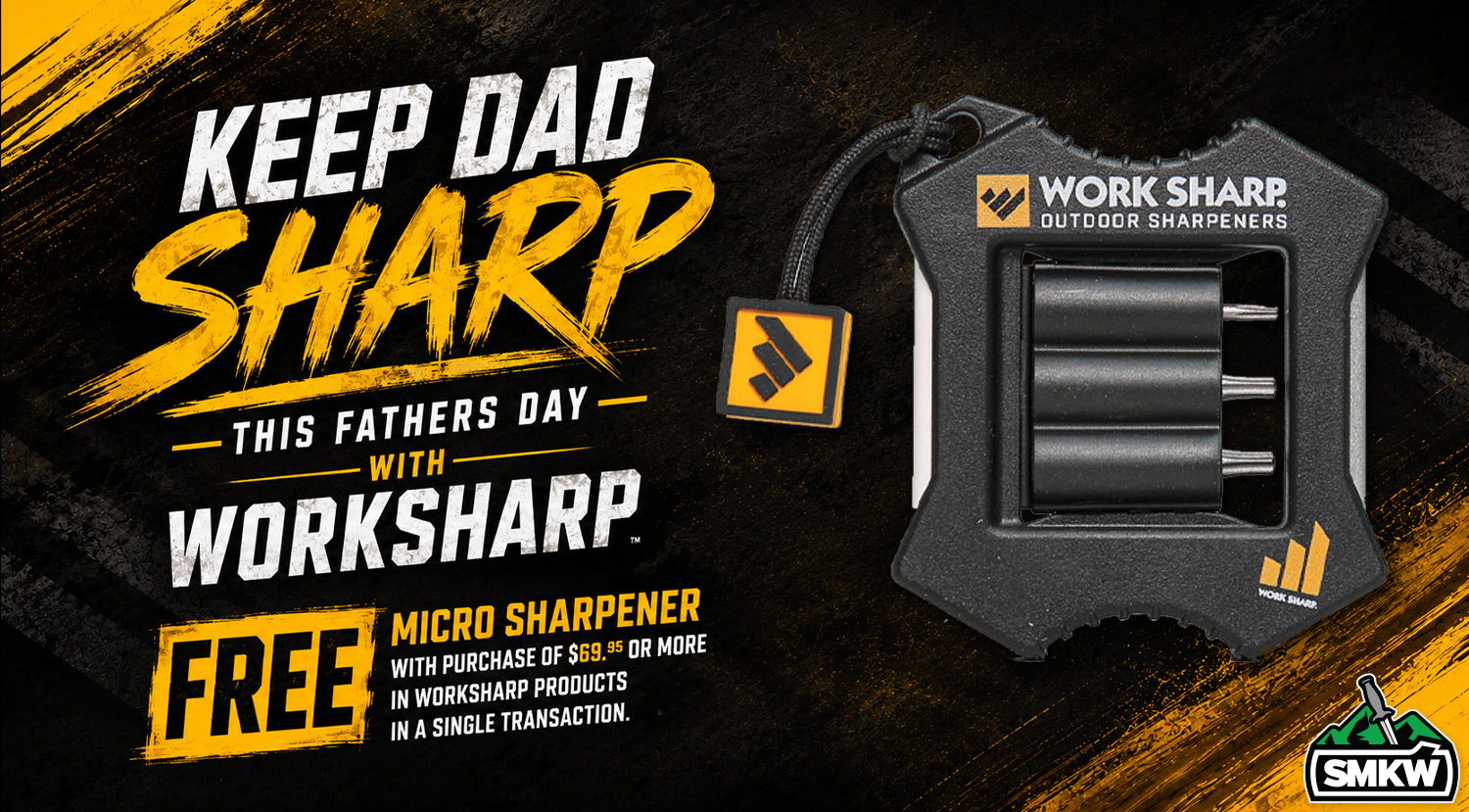Work Sharp Father's Day Promo - Free Micro Sharpener/Tool with $69.95 or more Work Sharp purchase