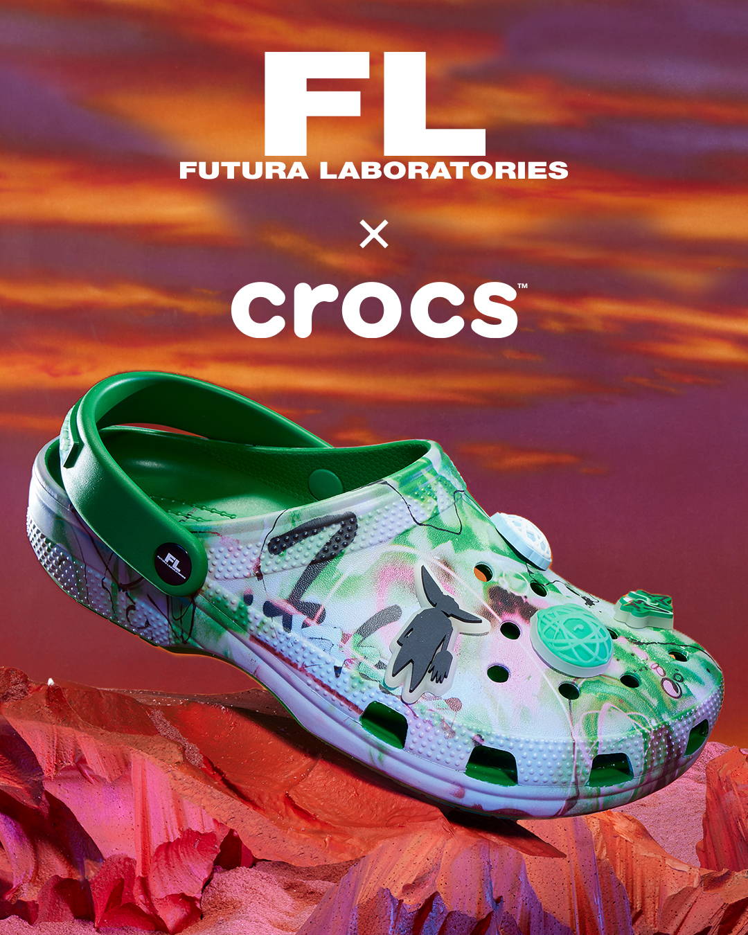 Crocs x Futura Classic ROClog