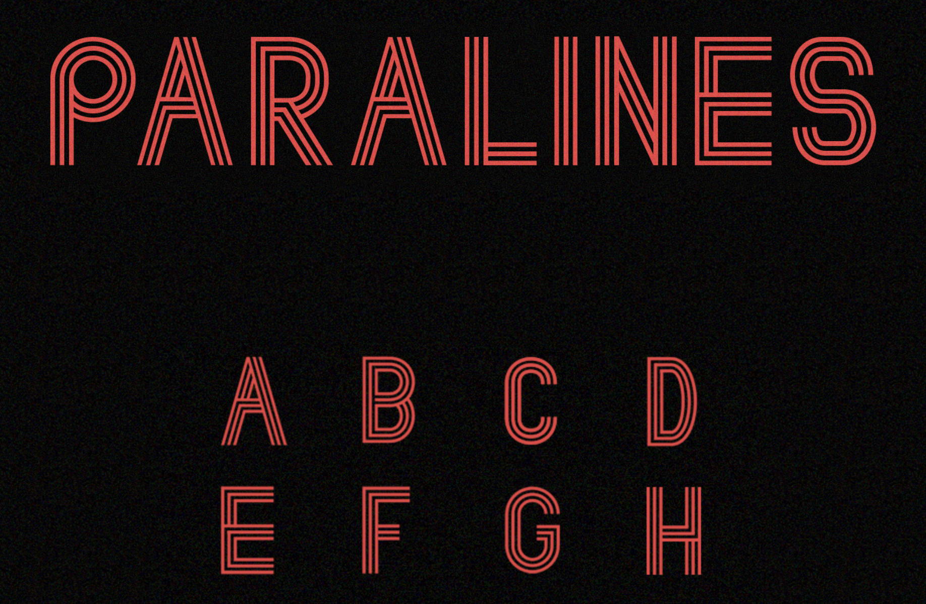 Free Retro and Vintage Fonts: Paralines