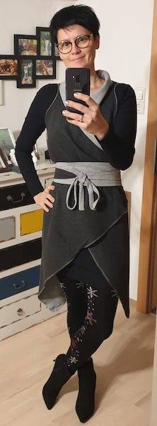 shades of grey als Kleid mit BINDEGÜRTEL