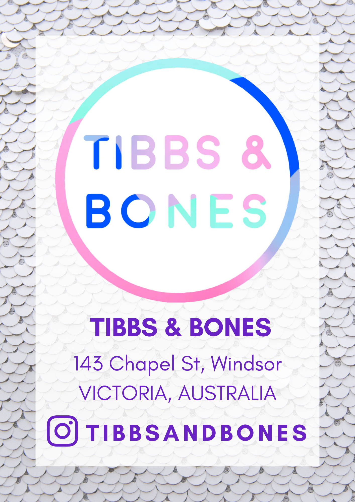 Tibbs and Bones Melbourne AustraliaSea Dragon Studio Holographic Festival Clothing Retail Partner