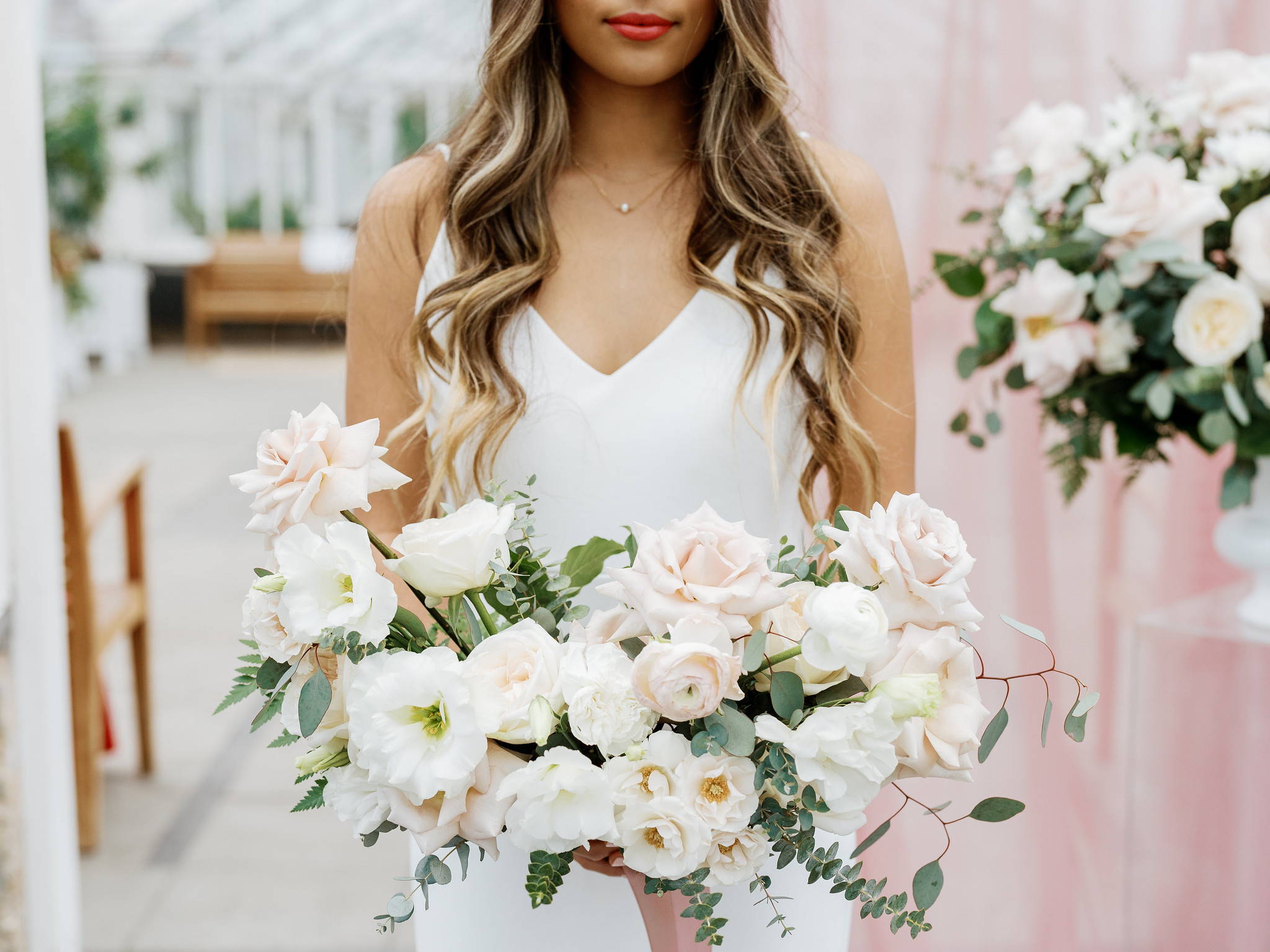 Mauve and Cream Bridesmaid Bouquets, DIY Wedding