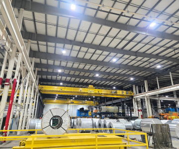 Newly installed LED Lights in the DKP Indiana Plant