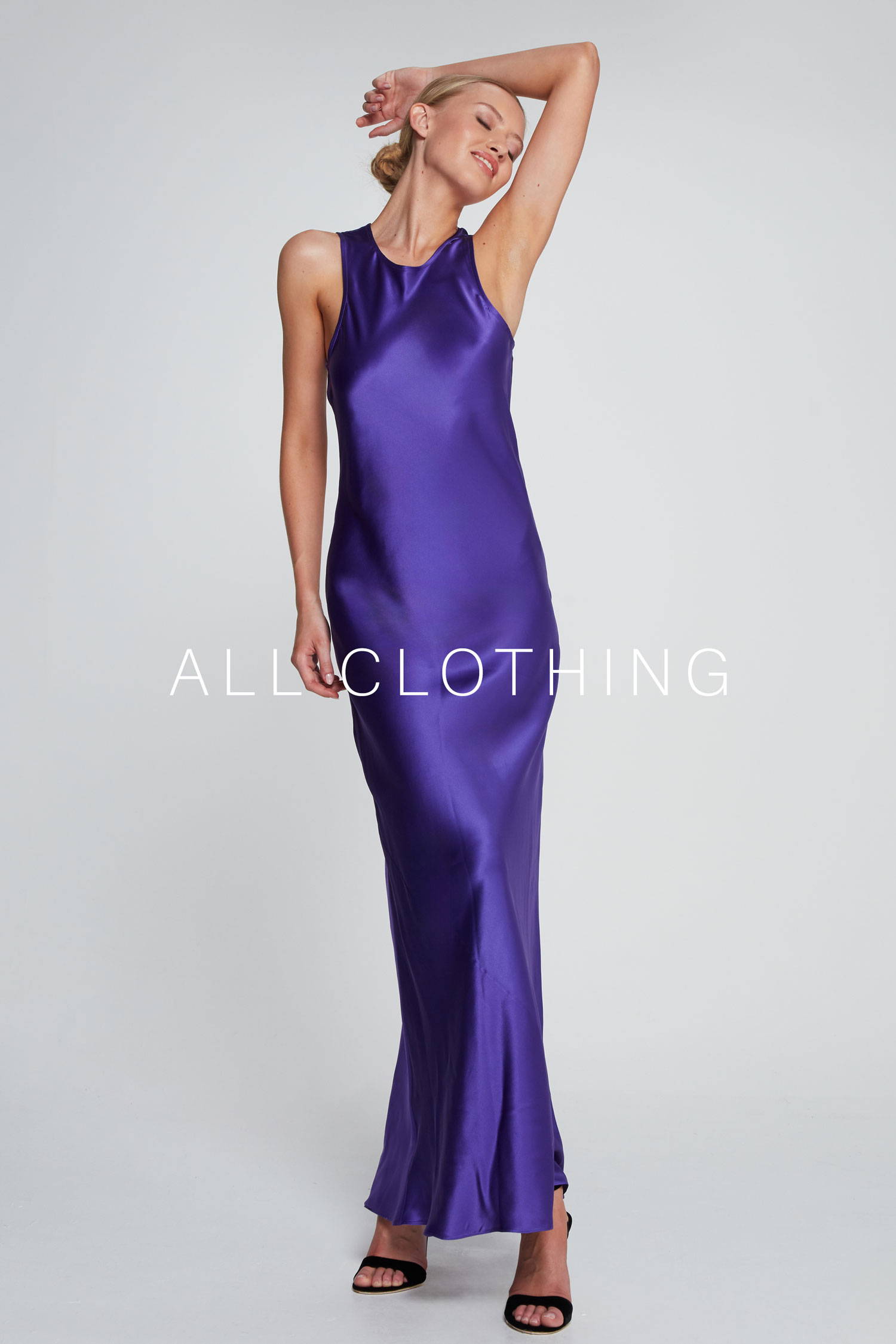 serena bute london all clothing womens fashion amethyst purple silk dress luxury womenswear