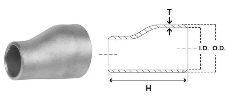 Eccentric Reducers - Butt Weld Pipe Fittings