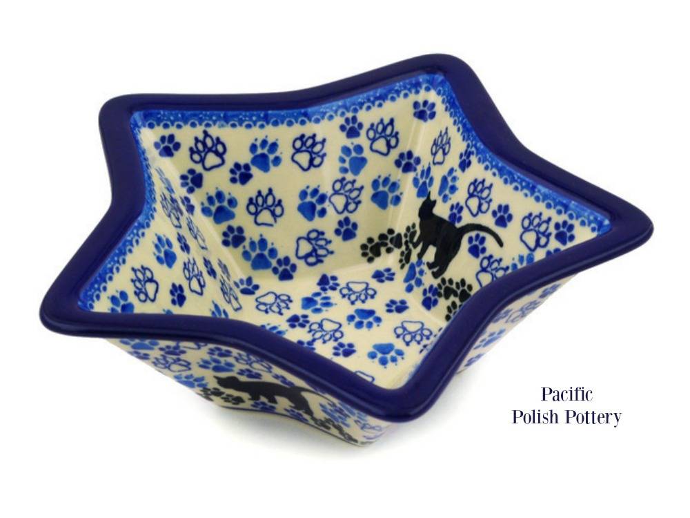 Polish Pottery Star Shaped Bowl