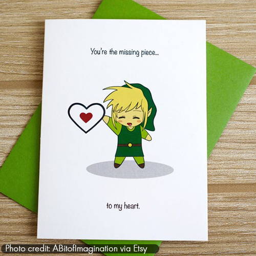 Zelda You're the Missing Piece Card