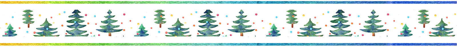 Holiday tree banner