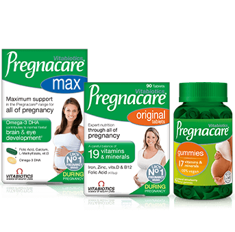 Pregnacare During Pregnancy Product Range