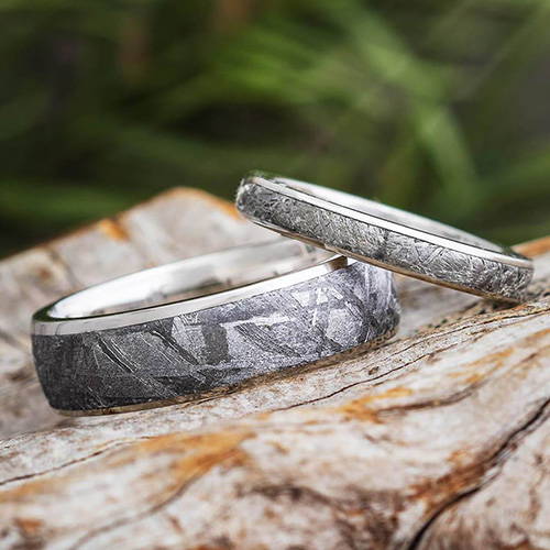 His and Hers Titanium Rings