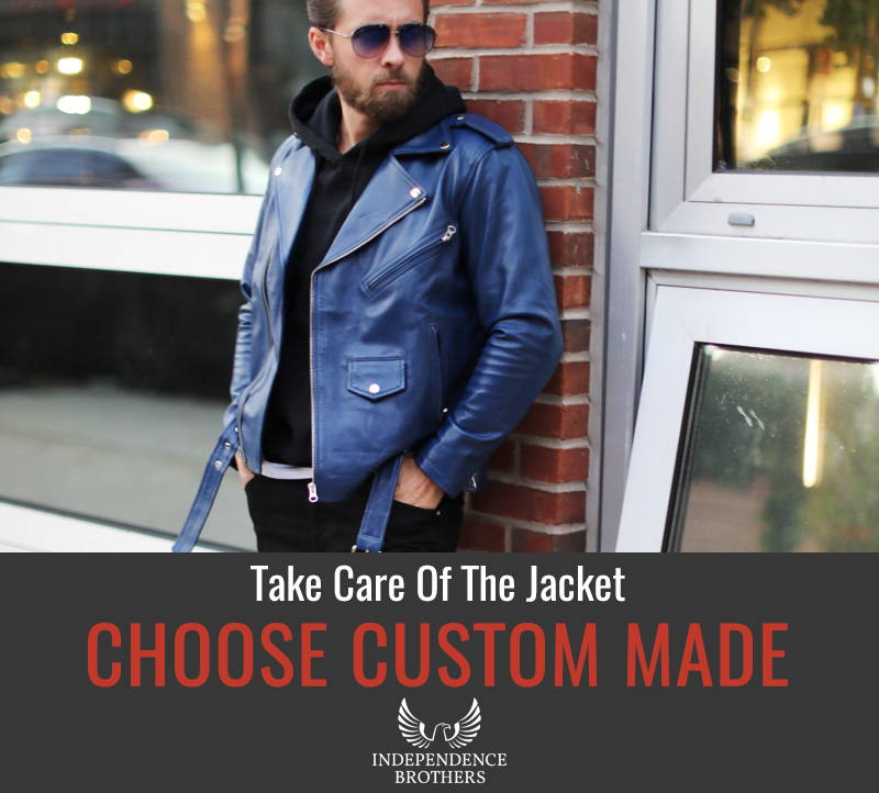 A Blue Leather Jacket Outfit - How To Style - Independence Brothers