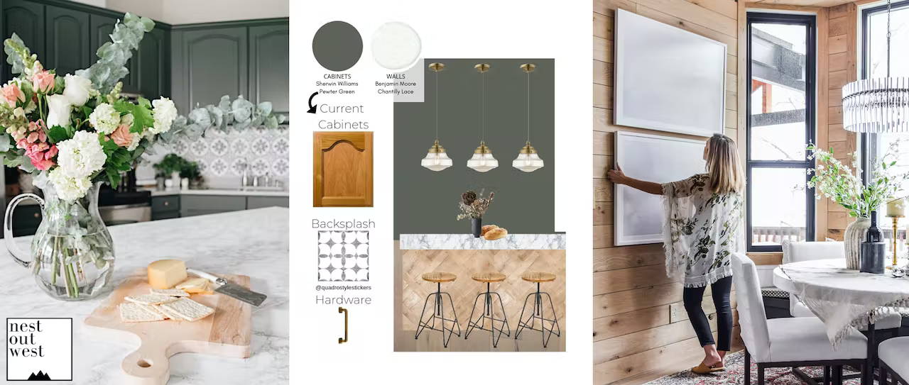 Mood board for new kitchen design