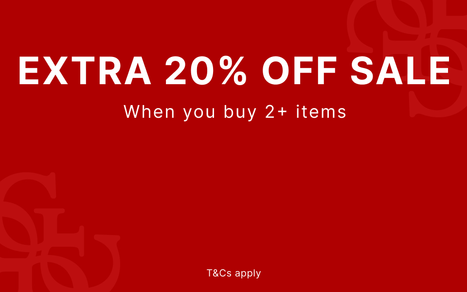 Extra 20% off sale when you buy 2 or more items.