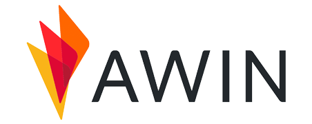 Awin logo featuring stylized flames and the word 