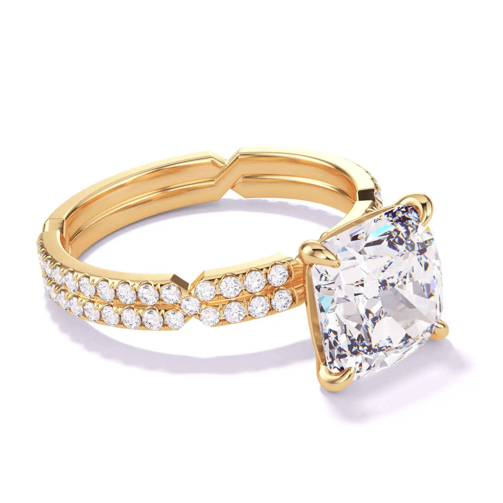 classic engagement ring style yellow gold solitaire