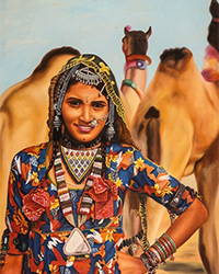 Rajasthani Women Paintings 