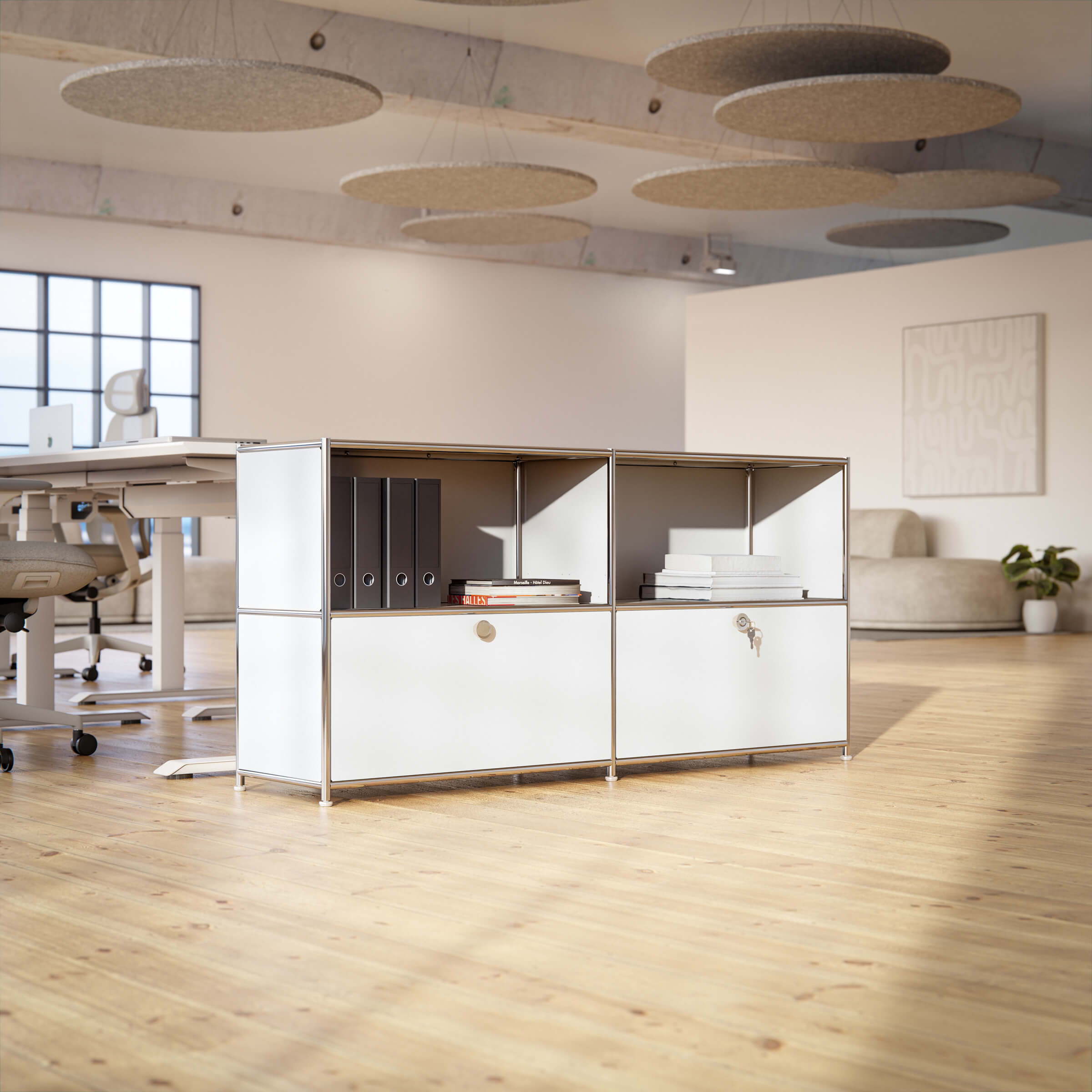 Cubox Sideboard, 2 Ebenen, 2 Klappen
