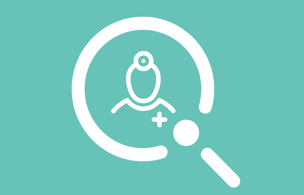 Icon für ALKs Facharztpraxen-Online-Suche, um Allergiespezialistinnen und Allergiespezialisten in der Nähe zu finden.