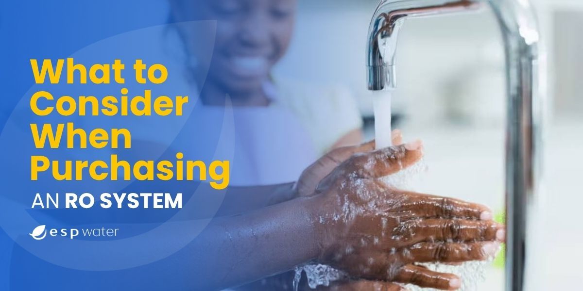Washing hands with RO filtered water