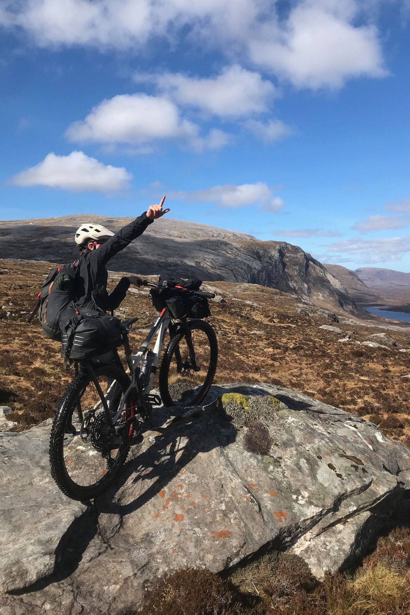 James looking at the view at Bealach Horn