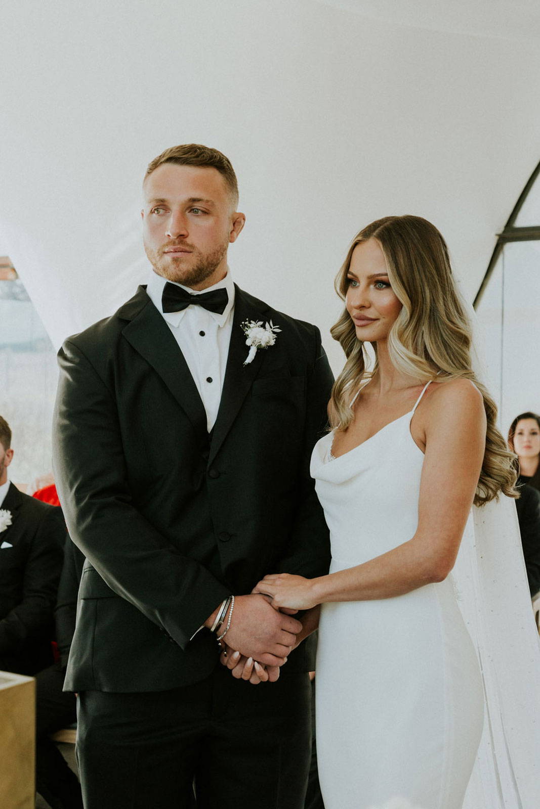 Bride and Groom during wedding ceremony