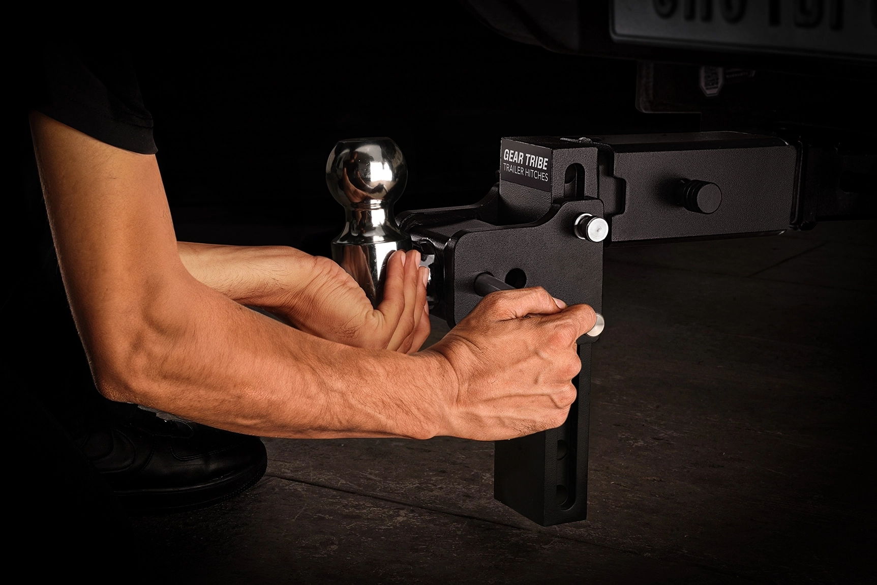 Geartribe Towmaster Trailer Hitch Ball Mount Fits 2.5” Receiver, 7” Drop