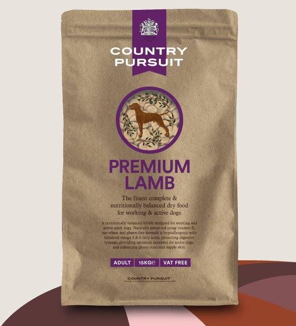Country Pursuit Premium Lamb Dog Food 15kg Pack Shot