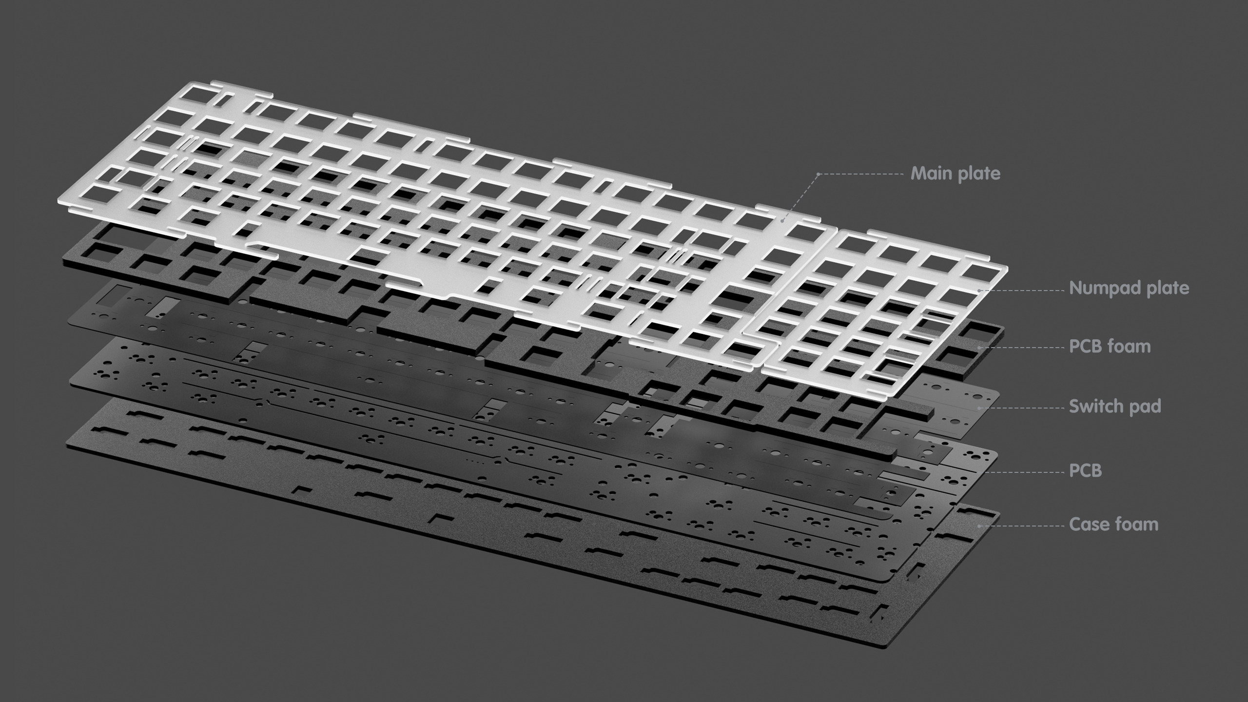 Odin 75 Keyboard Accessories – KBDfans® Mechanical Keyboards Store