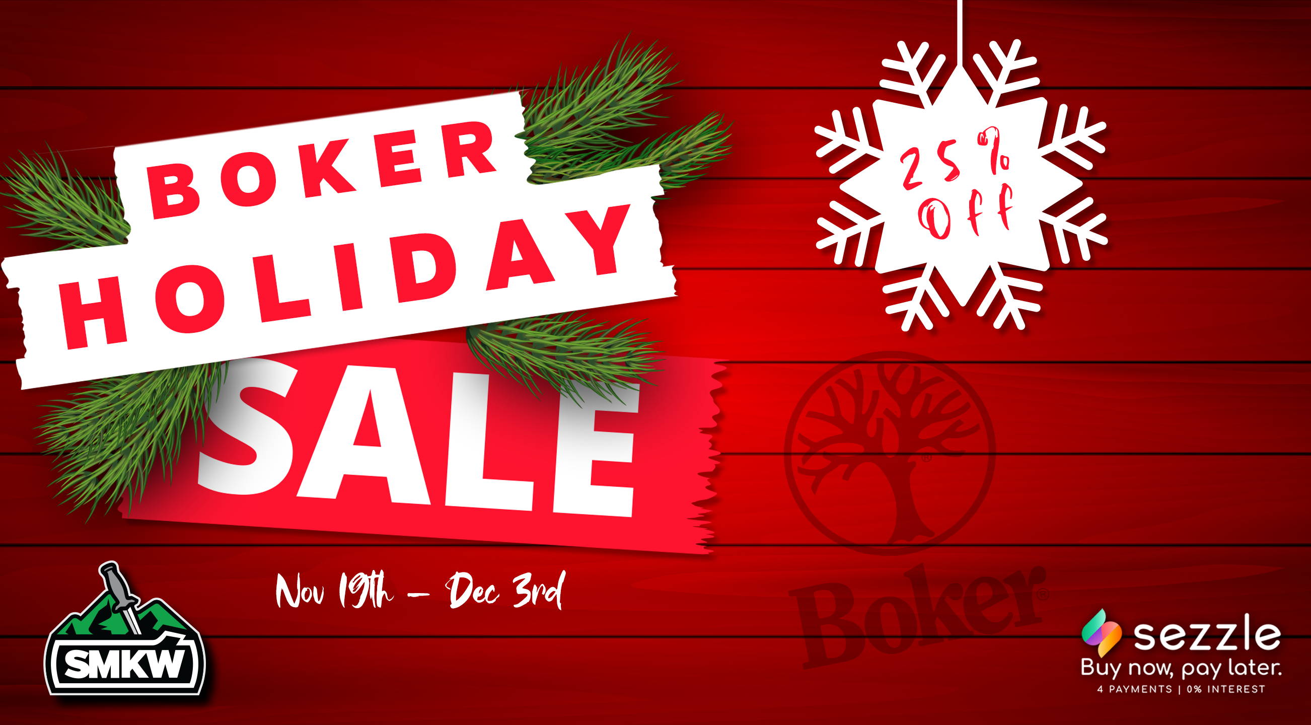 Boker Holiday Sale! 25% Off In Stock Boker!