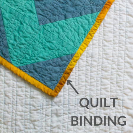 the quilt binding of a quilt