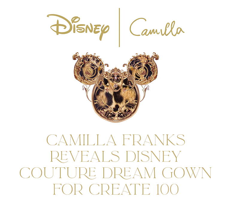 Camilla Franks reveals Disney couture dream gown for Create 100