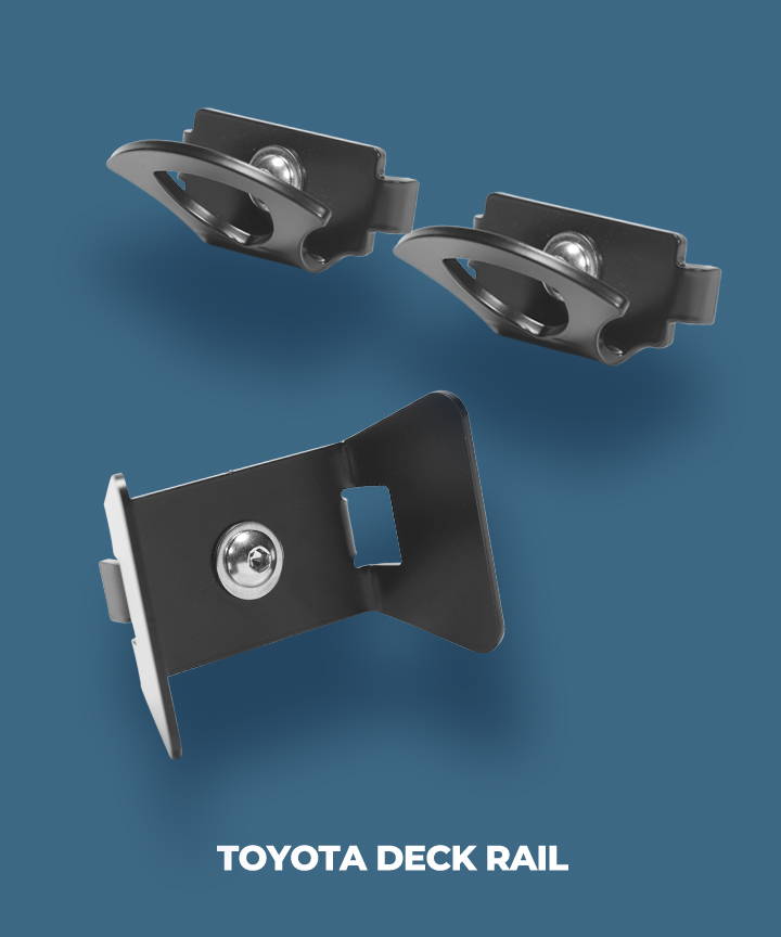 CCR Sport Deck Rail Components fit the Toyota Tundra and Tacoma Deck Rail cargo system.