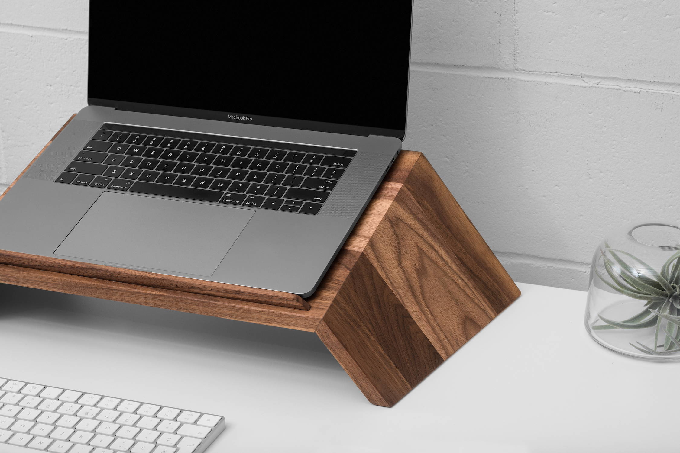 Wooden Laptop Stand Handmade In Canada Ergonofis