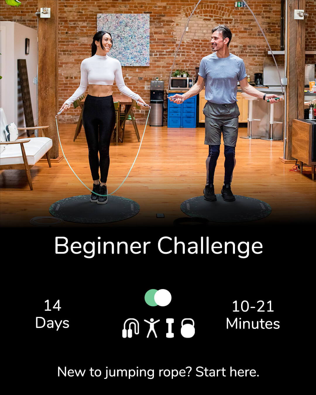 Beginner Challenge Program screen