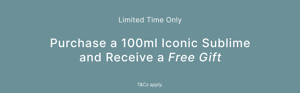 Limited time offer: Purchase 100ml Iconic Sublime and receive a free gift.
