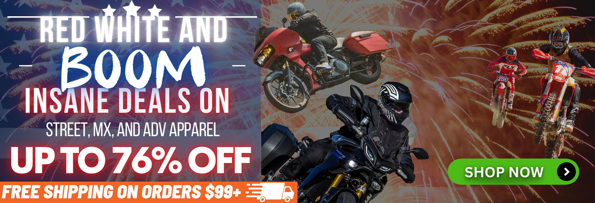 Insane 4th of July Deals for all Riders