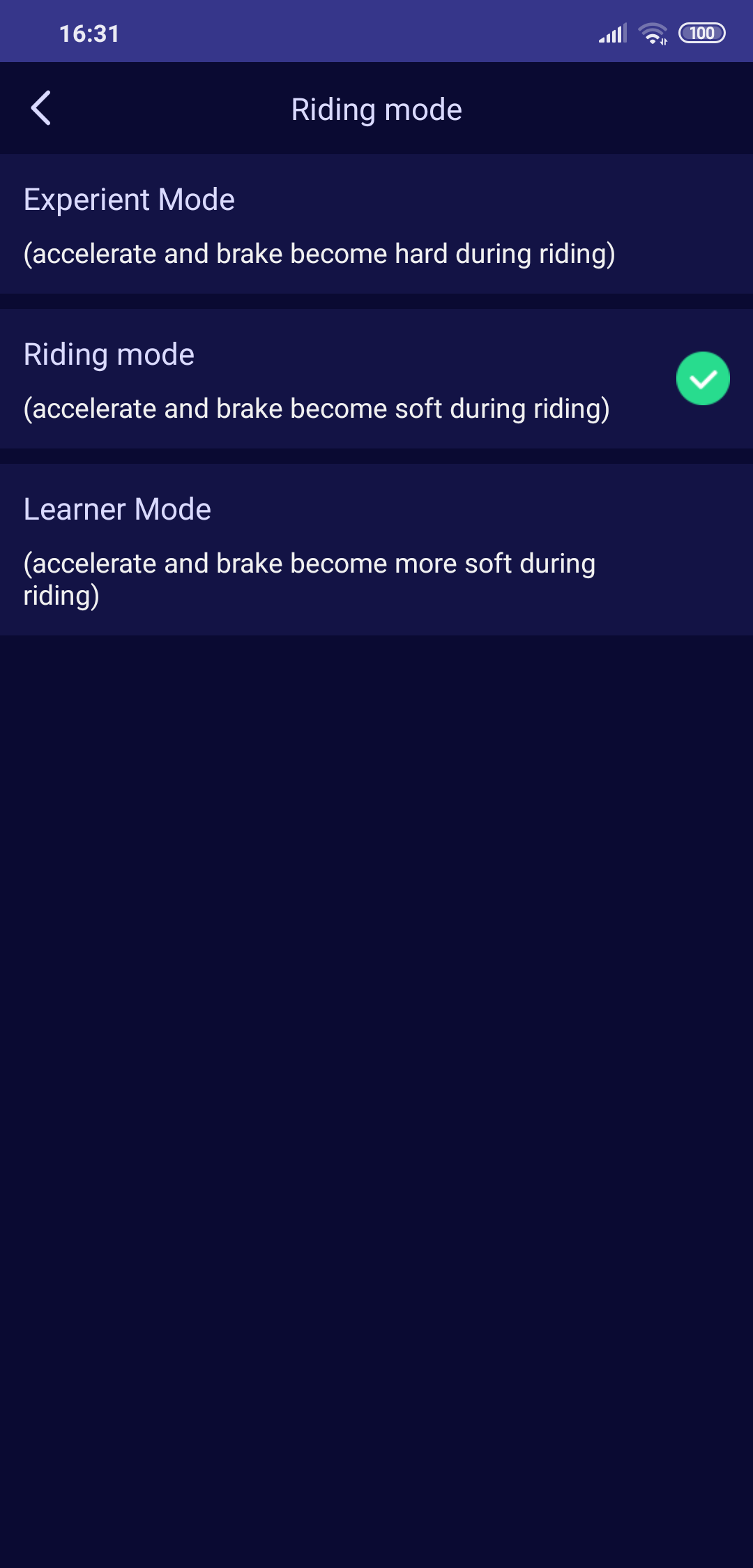 Kingsong Android Application