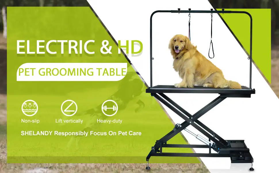 SHELANDY Pet Grooming Table Electric & Heavy Duty