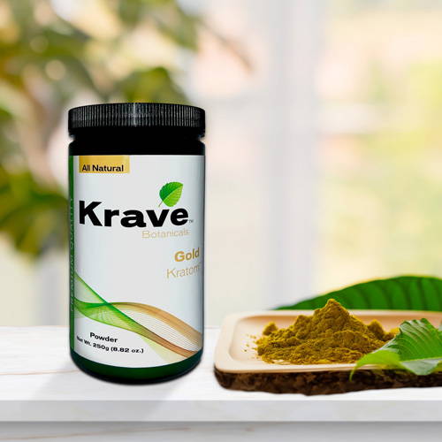 Krave Kratom Powder Gold 250 Grams