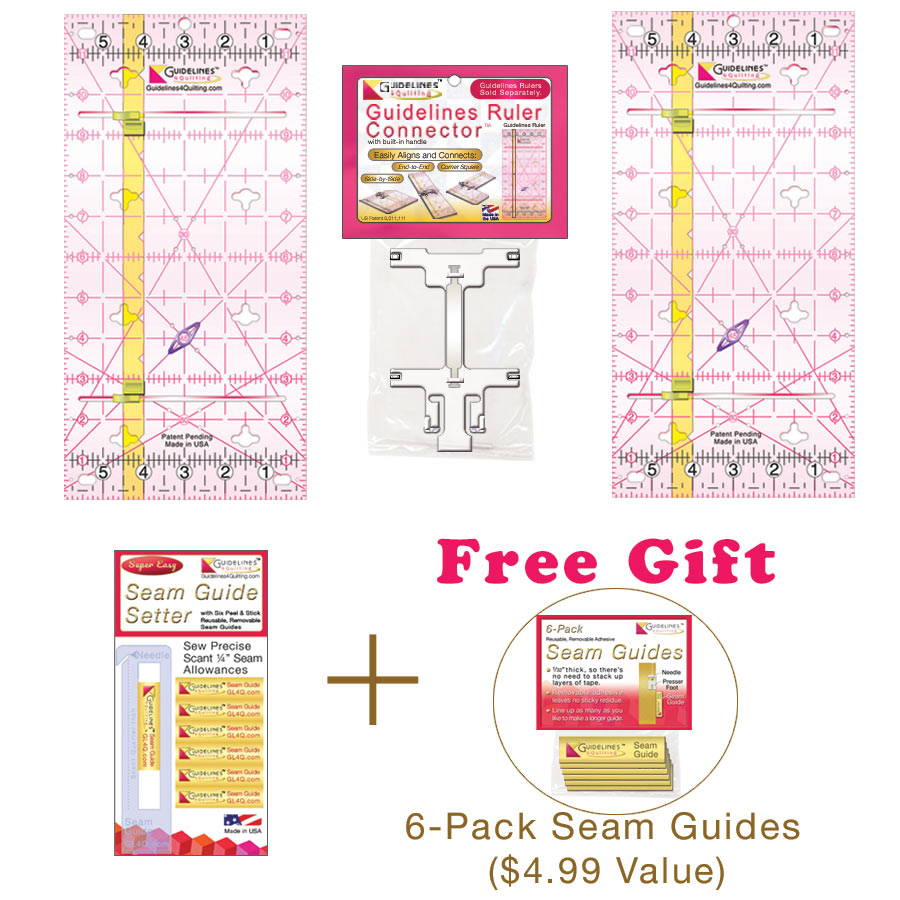 2-Ruler Perfect4Pattern Set by Guidelines4Quilting